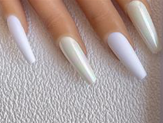 White Shimmer Ballerina Long